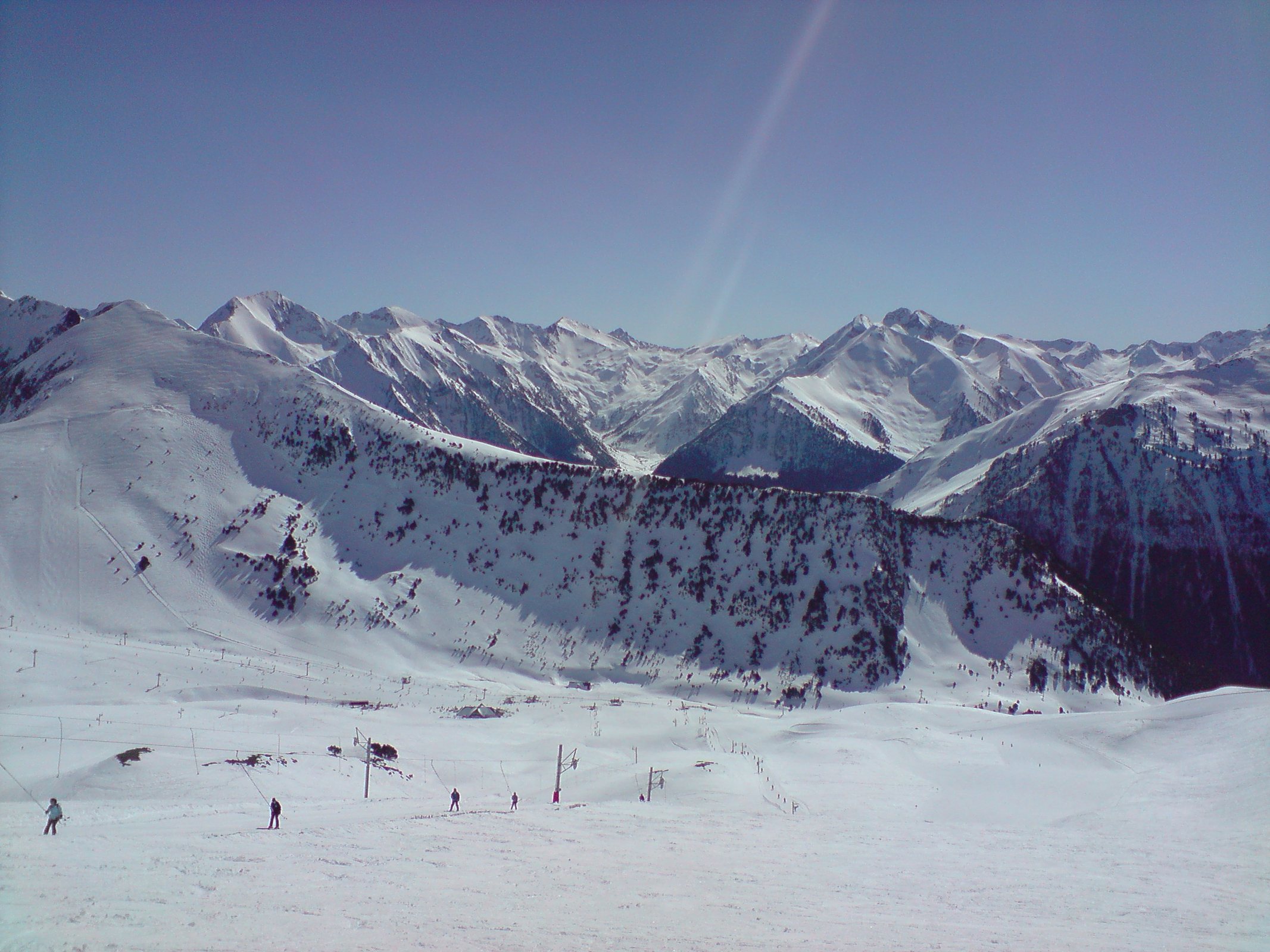 Pistes enneigées du domaine de Saint-Lary-Soulan